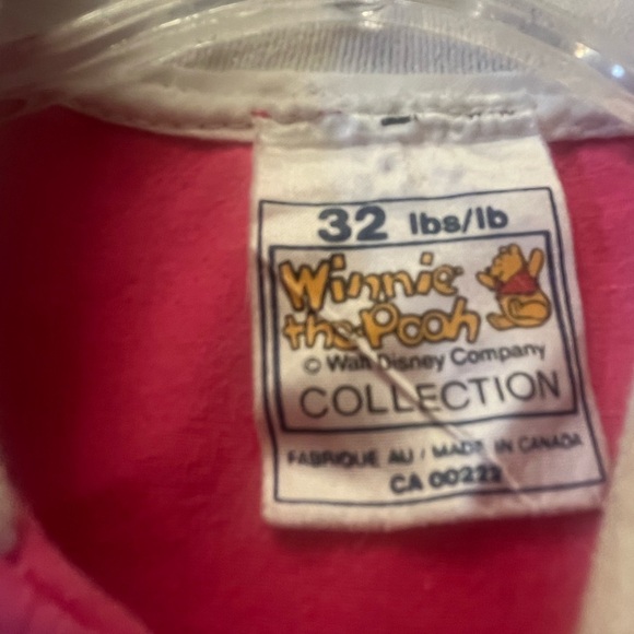 Vintage 90s Walt Disney Collection Winnie the Pooh Pink Romper 32 lbs - Picture 4 of 5